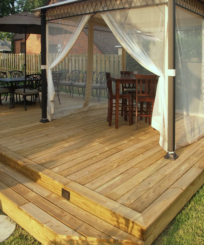 Backyard deck