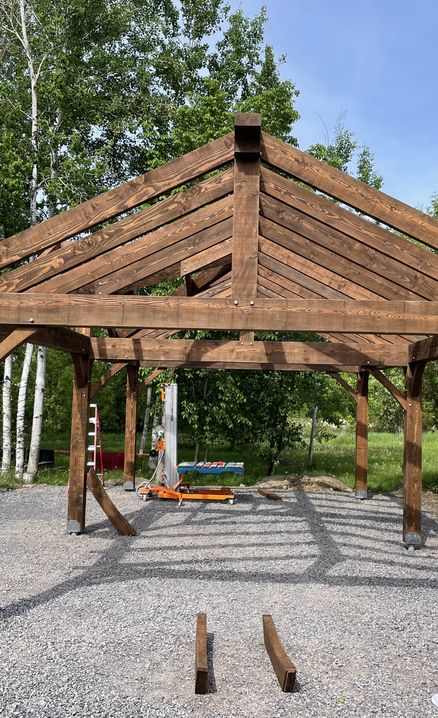 New covered structure frame