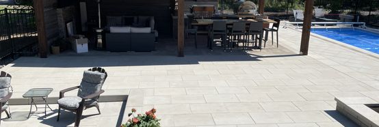 Covered back yard area